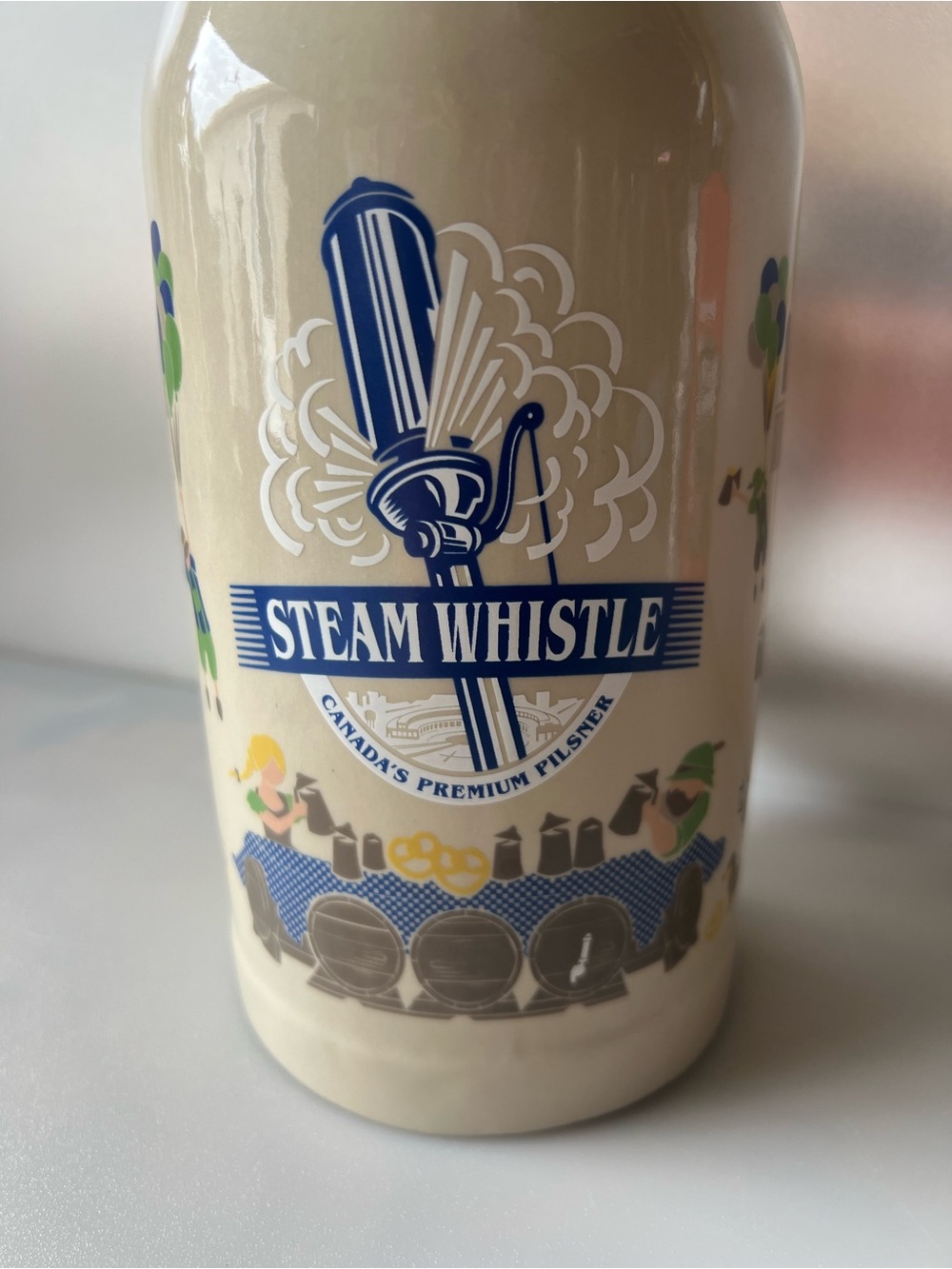 Vintage Steam Whistle Beer Stein
